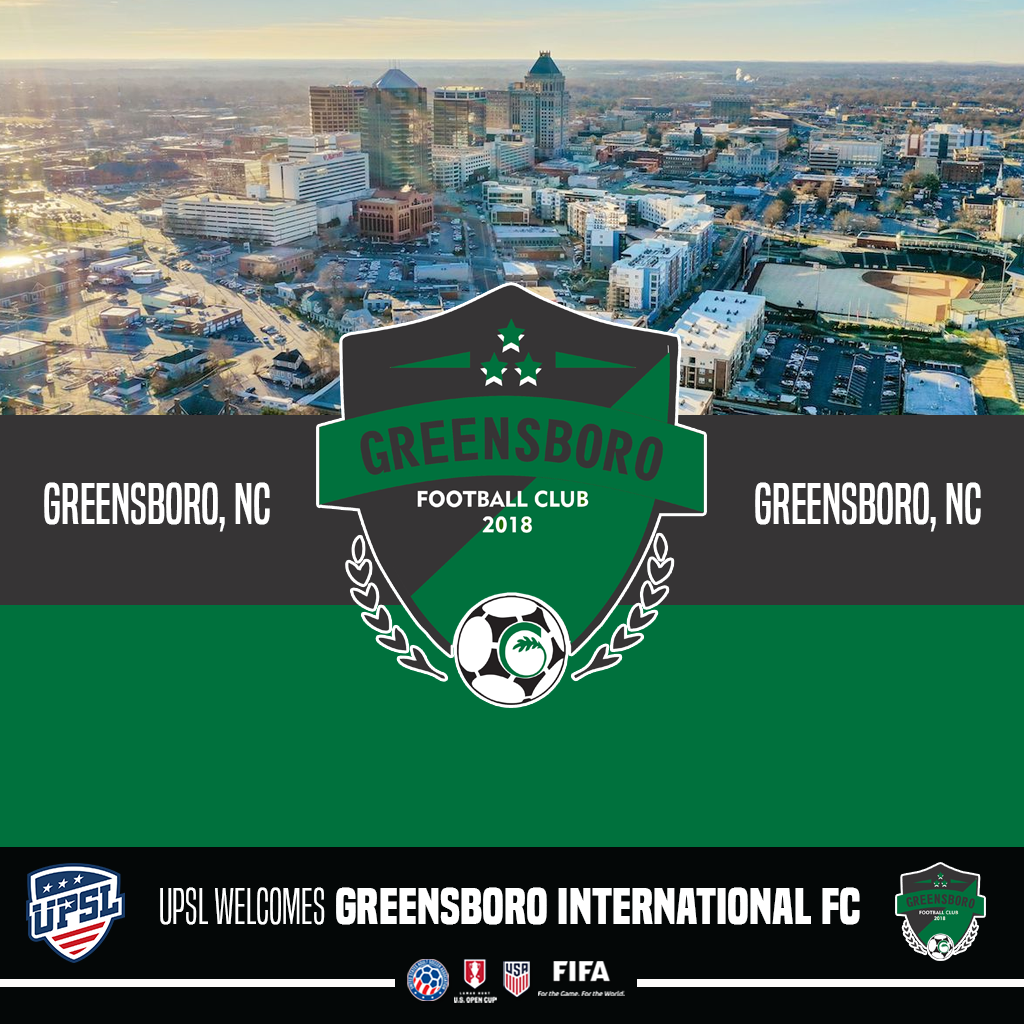 UPSL Announces North Carolina Expansion with Greensboro International FC Brunswick FC